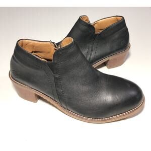 Xena Gravity Steel Toe Safety Work Boots 10.5 Black Leather Block Heel Workwear
